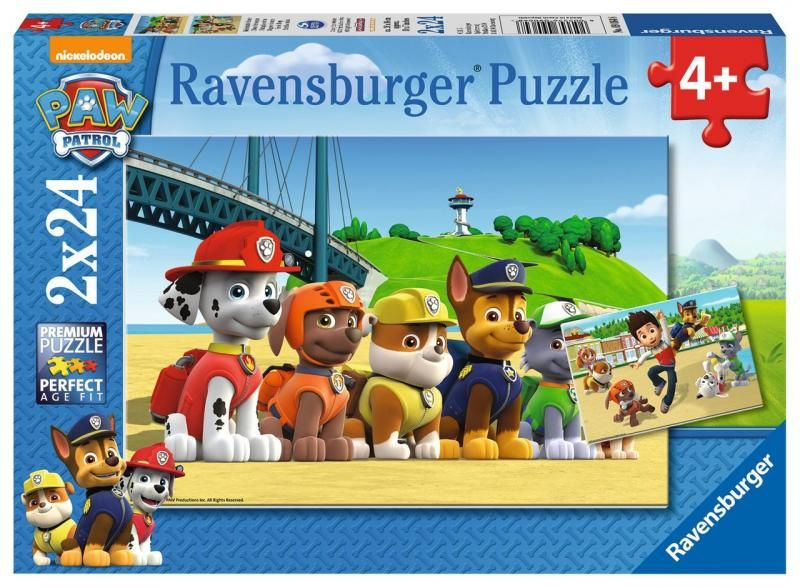 Ravensburger Tlapková Patrola: Stateční psi 2 x 24 dílků