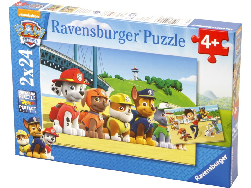 Ravensburger Tlapková Patrola: Stateční psi 2 x 24 dílků