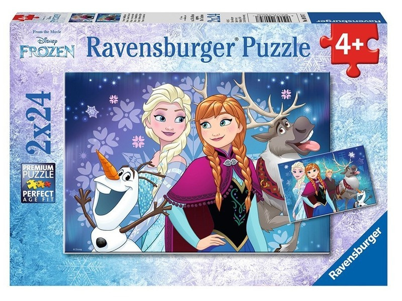 Ravensburger Ledové království Sestry navždy 2v1 2 x 24 dílků