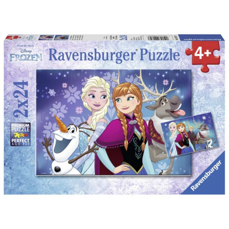 Ravensburger Ledové království Sestry navždy 2v1 2 x 24 dílků