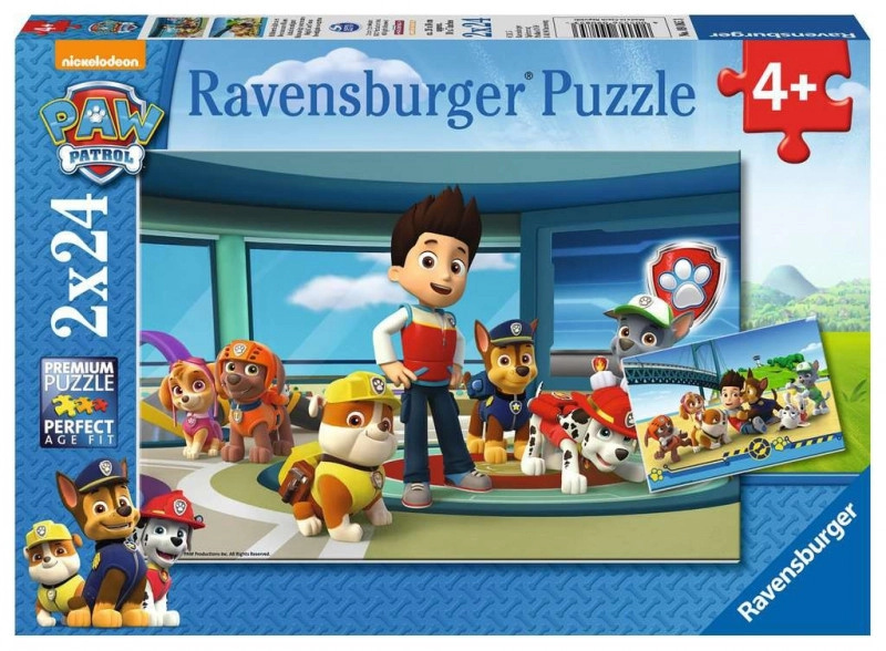 Ravensburger 090853 Paw Patrola Psí patrola 2 x 24 dílků