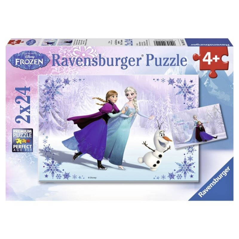 Ravensburger Ledové království Sestry navždy 2v1 2 x 24 dílků