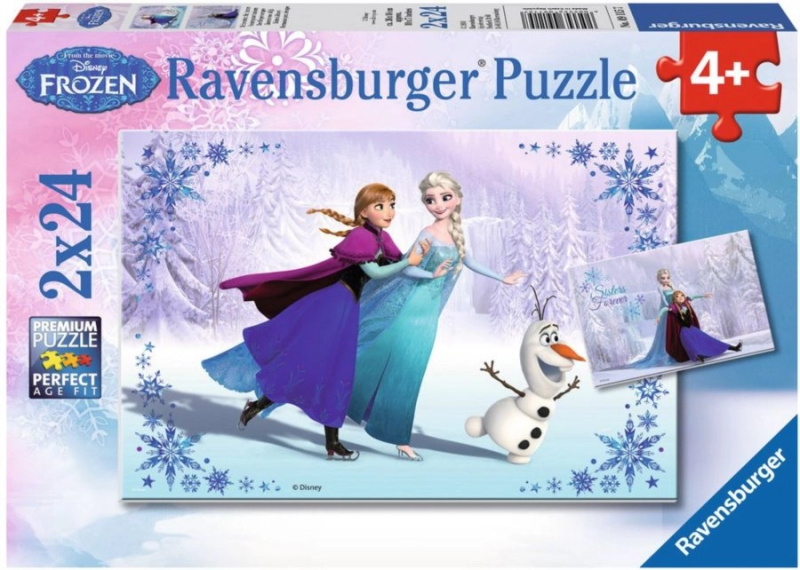 Ravensburger Ledové království Sestry navždy 2v1 2 x 24 dílků