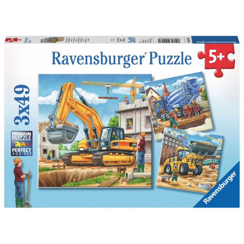 Puzzle velké stavební stroje Ravensburger