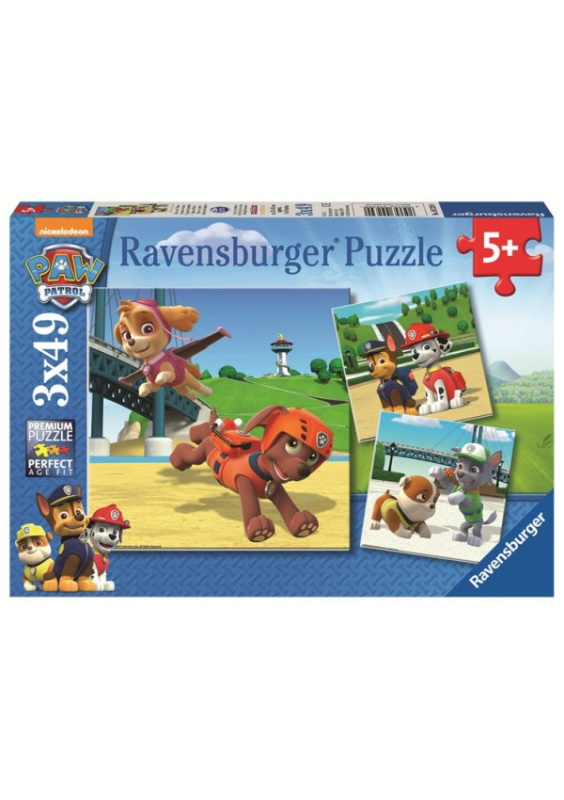Ravensburger Tlapková Patrola Psí tým 3 x 49 dílků