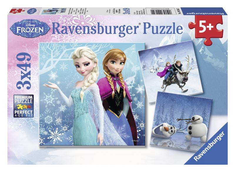 Ravensburger Ledové království Elsa Anna Olaf 3v1 3 x 49 dílků