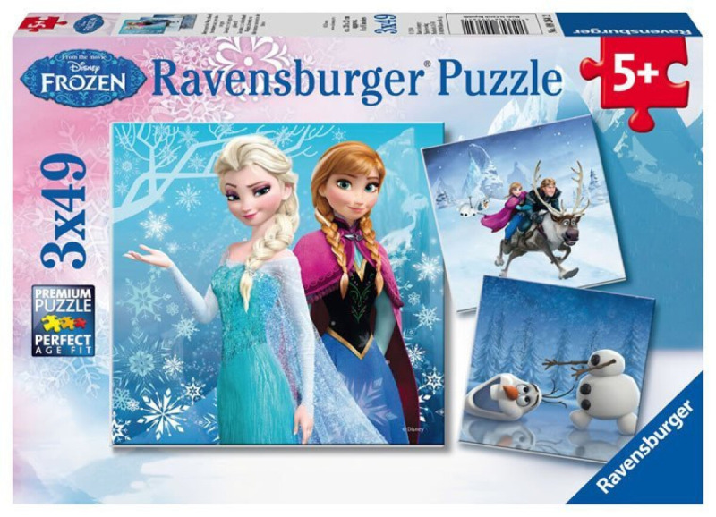 Ravensburger Ledové království Elsa Anna Olaf 3v1 3 x 49 dílků