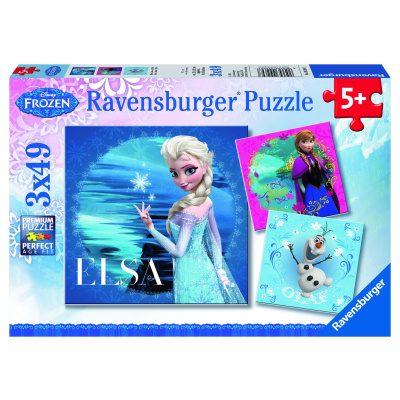 Ravensburger Ledové království Elsa Anna Olaf 3v1 3 x 49 dílků