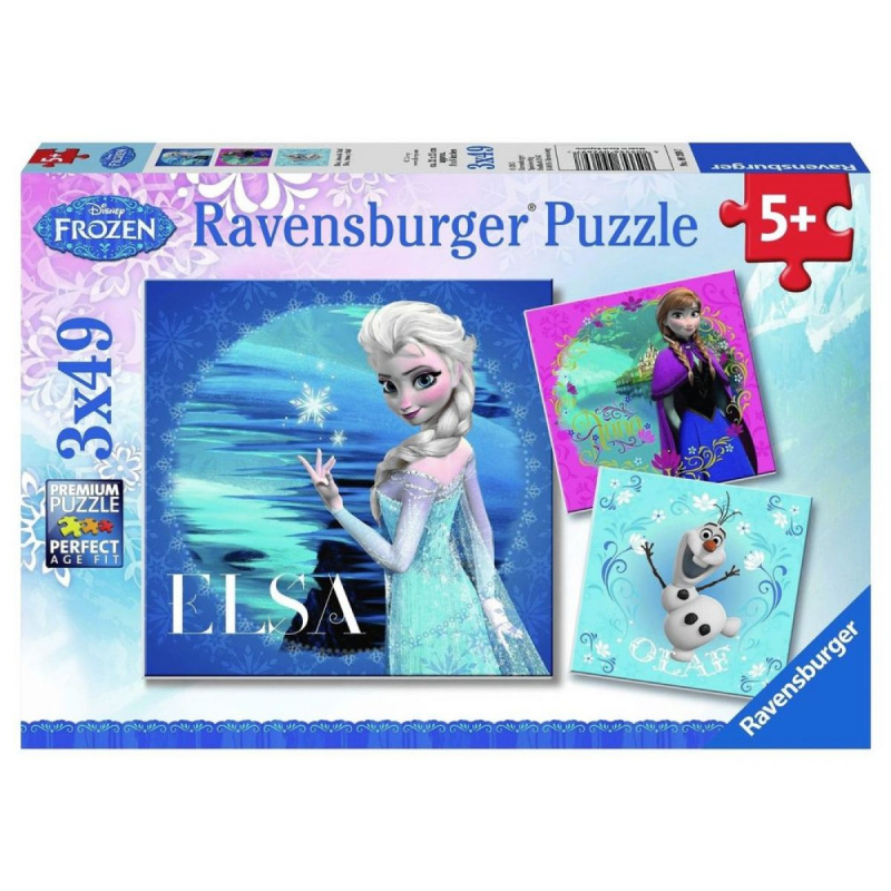 Ravensburger Ledové království Elsa Anna Olaf 3v1 3 x 49 dílků