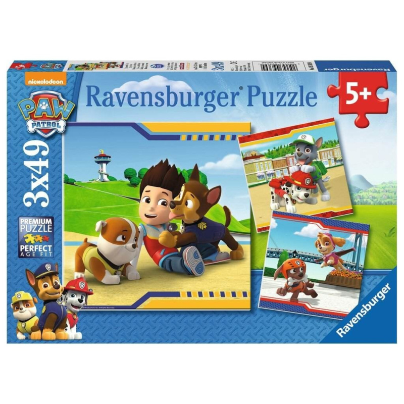 Ravensburger Tlapková patrola: Hrdinové 3 x 49 dílků
