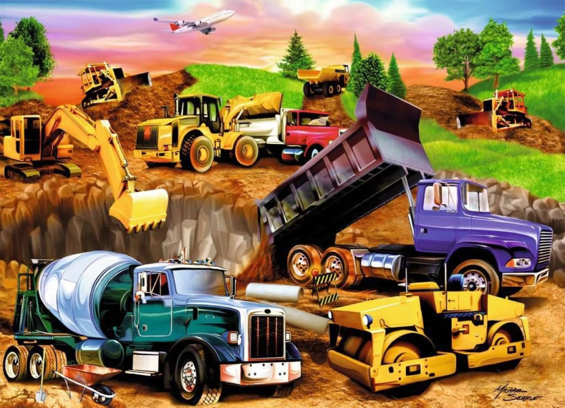 Ravensburger Na stavbě 60 dílků