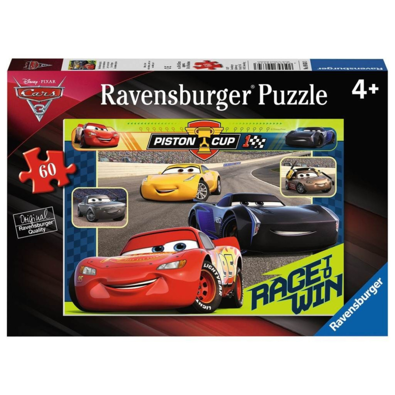 Ravensburger 09634 puzzle disney auta: závod začíná 60 dílků
