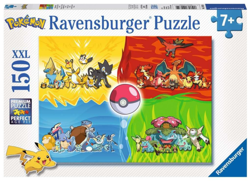 Ravensburger 100354 Druhy Pokémonů 150 dílků