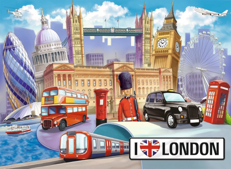 Ravensburger Londýn Velká Británie XXL 100 dílků