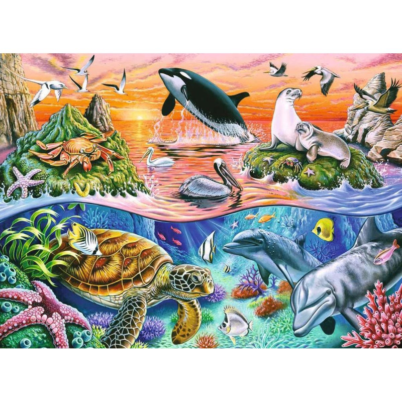 RAVENSBURGER Puzzle Nádherný oceán XXL 100 dílků