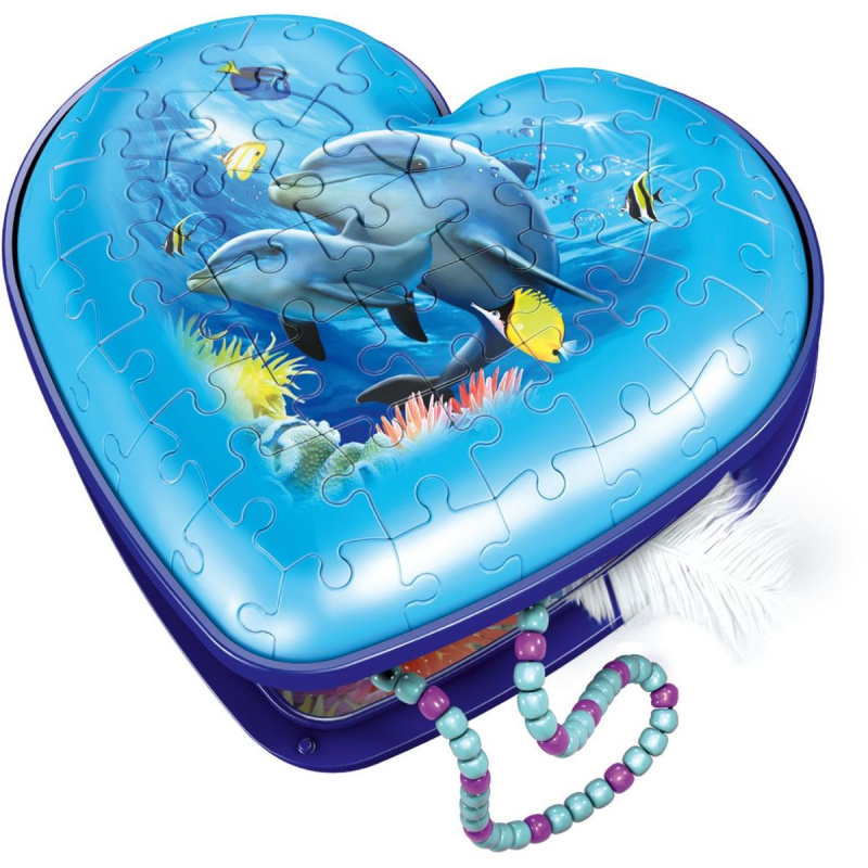 RAVENSBURGER 3D puzzle Srdce podmořský svět 54 dílků