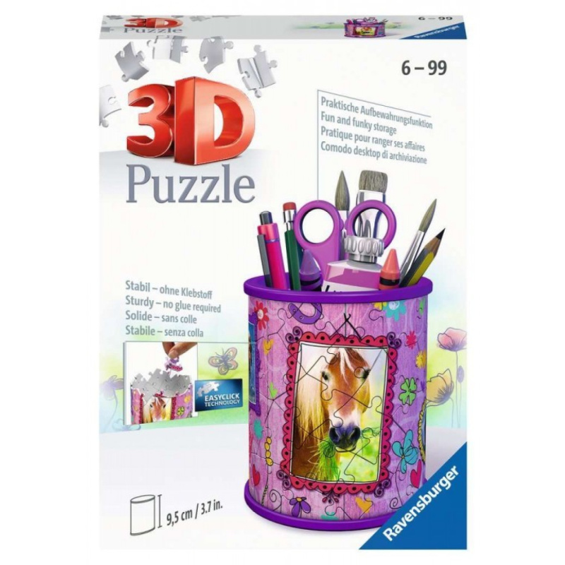 RAVENSBURGER 3D puzzle stojan: Kůň 54 dílků