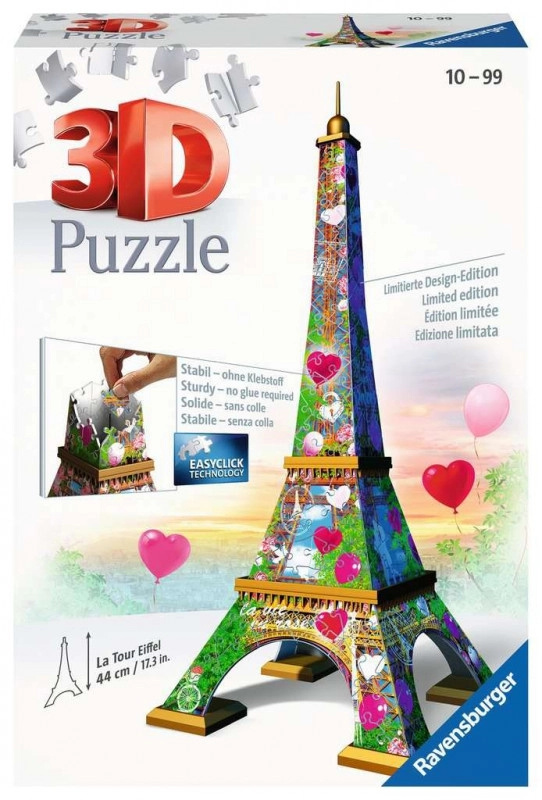 ravensburger 3d puzzle eiffelova věž love edition 216 dílků