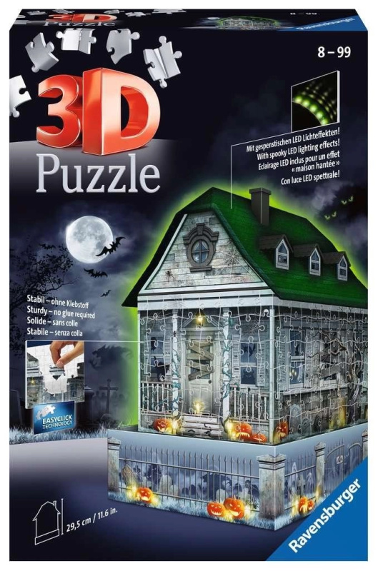 Ravensburger 3D puzzle Svítící Strašidelný dům 257 ks