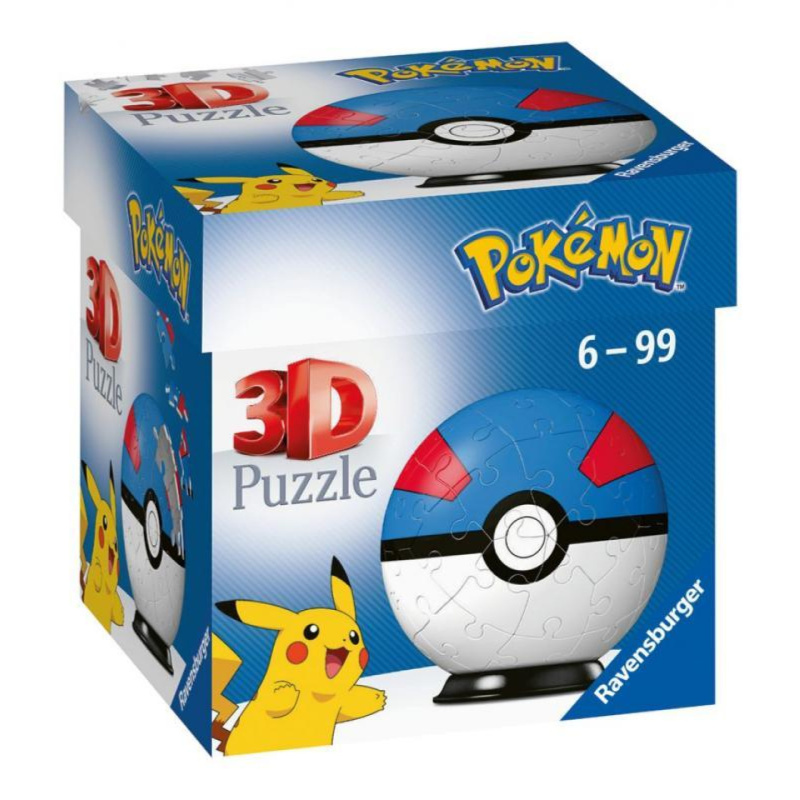 Ravensburger 3D puzzleball Pokémon Superball 54 ks