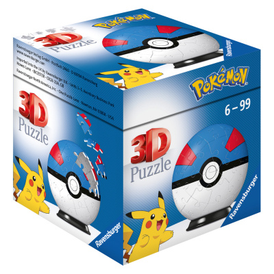 Ravensburger 3D puzzleball Pokémon Superball 54 ks