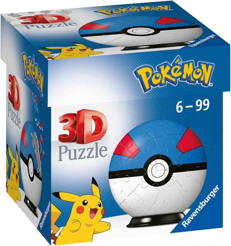 Ravensburger 3D puzzleball Pokémon Superball 54 ks