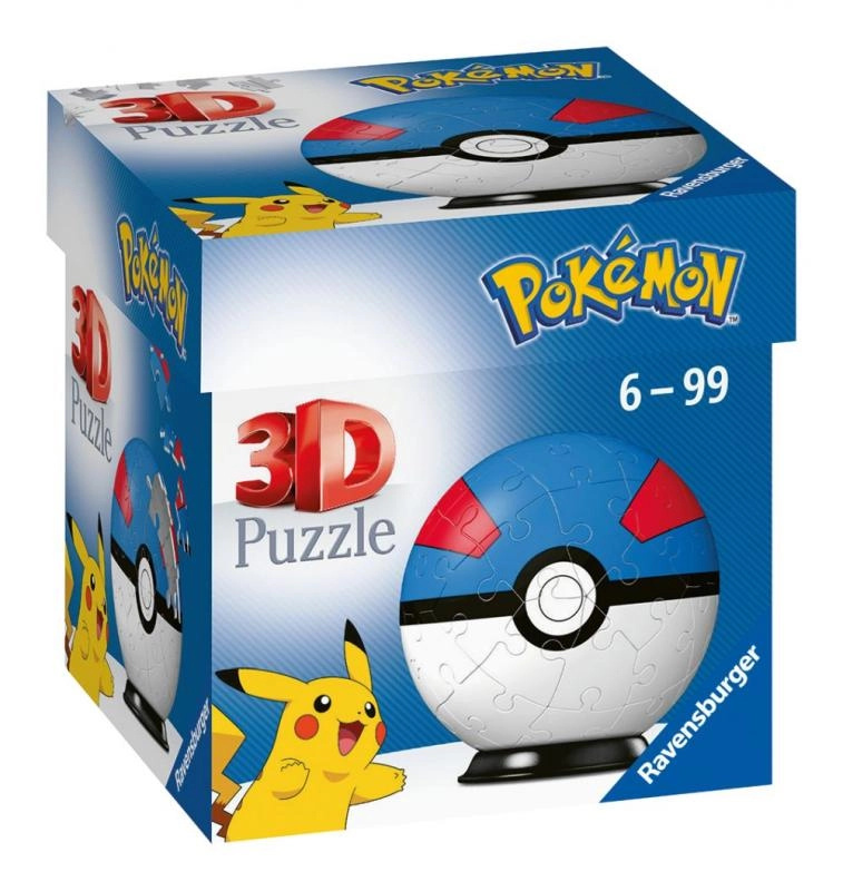 Ravensburger 3D puzzleball Pokémon Superball 54 ks