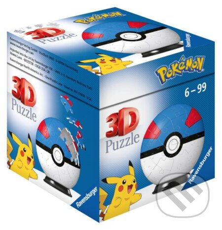 Ravensburger 3D puzzleball Pokémon Superball 54 ks