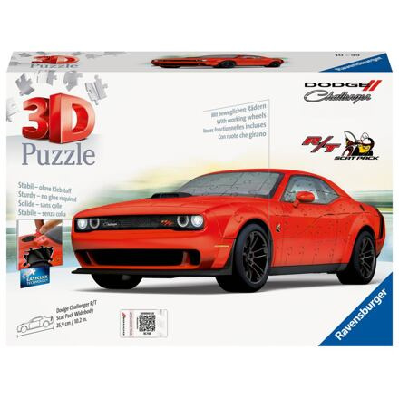 3D puzzle Dodge Challenger R/T Scat Pack Widebody 108 dílků