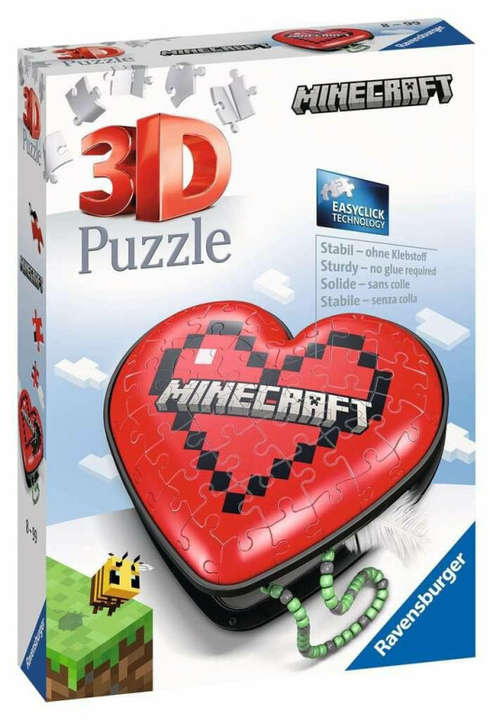 RAVENSBURGER 3D puzzle Srdce Minecraft 54 ks