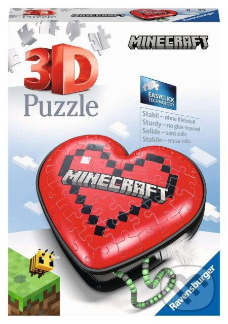 RAVENSBURGER 3D puzzle Srdce Minecraft 54 ks