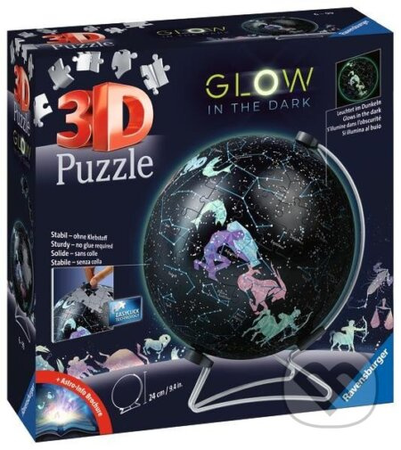 RAVENSBURGER Svítící puzzleball Hvězdný globus 190 dílků