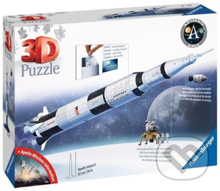 RAVENSBURGER 3D puzzle Vesmírná raketa Saturn V 504 dílků