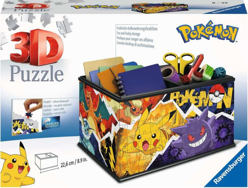 Puzzle 216 dílků 3D Pokemon Casket