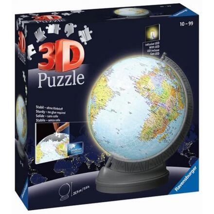 RAVENSBURGER Puzzleball Svítící Globus (Zeměkoule) 548 dílků