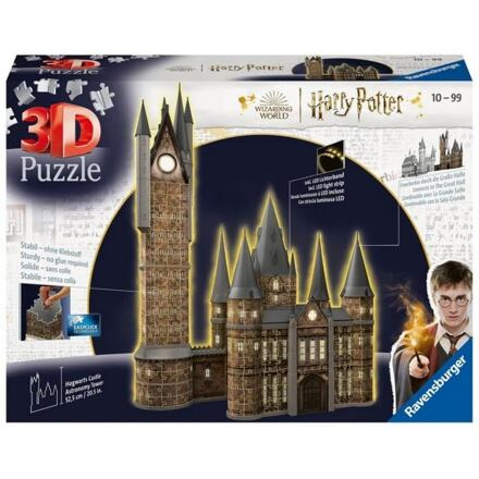 Ravensburger Harry Potter: Bradavický hrad - Astronomická věž (Noční edice) 3D Puzzle 540 dílků
