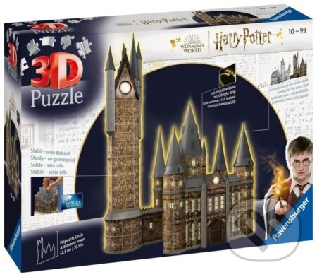 Ravensburger Harry Potter: Bradavický hrad - Astronomická věž (Noční edice) 3D Puzzle 540 dílků