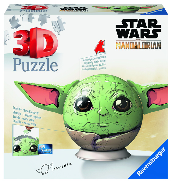 Puzzle-Ball Star Wars: Baby Yoda s ušima 72 dílků