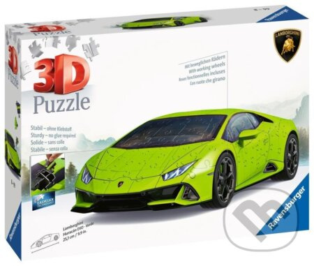 RAVENSBURGER 3D puzzle Lamborghini Huracán Evo zelené 156 dílků