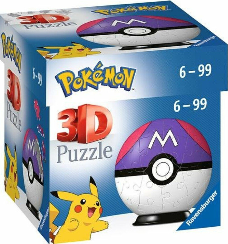 RAVENSBURGER Puzzleball Pokémon: Masterball 54 dílků