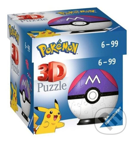 RAVENSBURGER Puzzleball Pokémon: Masterball 54 dílků