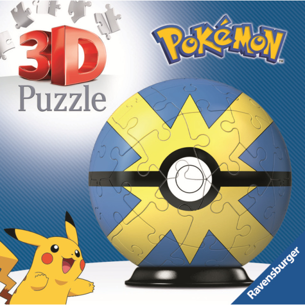 RAVENSBURGER 3D Puzzleball Pokémon: Quick Ball 54 dílků