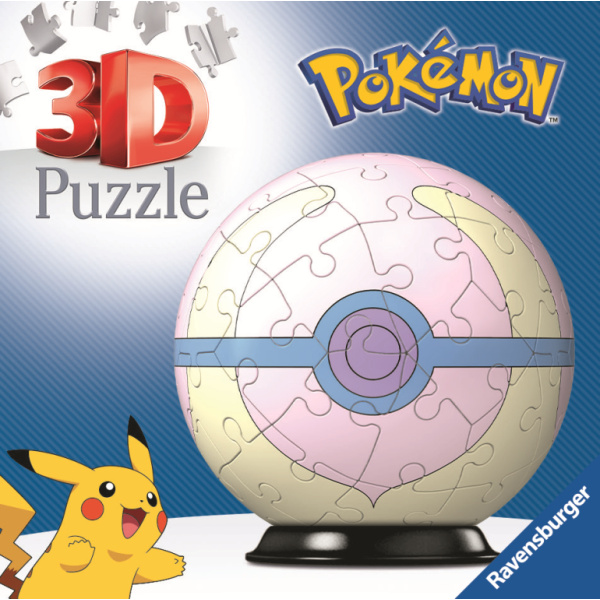 RAVENSBURGER 3D Puzzleball Pokémon: Heal Ball 54 dílků
