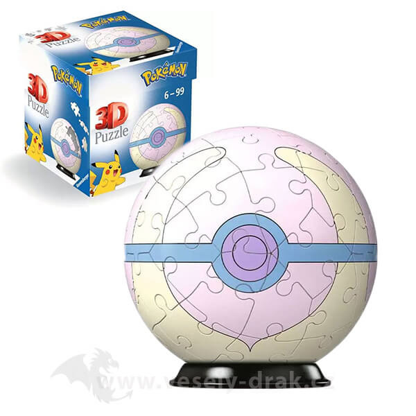 RAVENSBURGER 3D Puzzleball Pokémon: Heal Ball 54 dílků