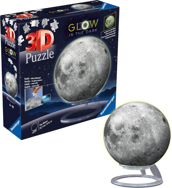 Ravensburger 3D PuzzleBall Měsíc svítící 74 ks