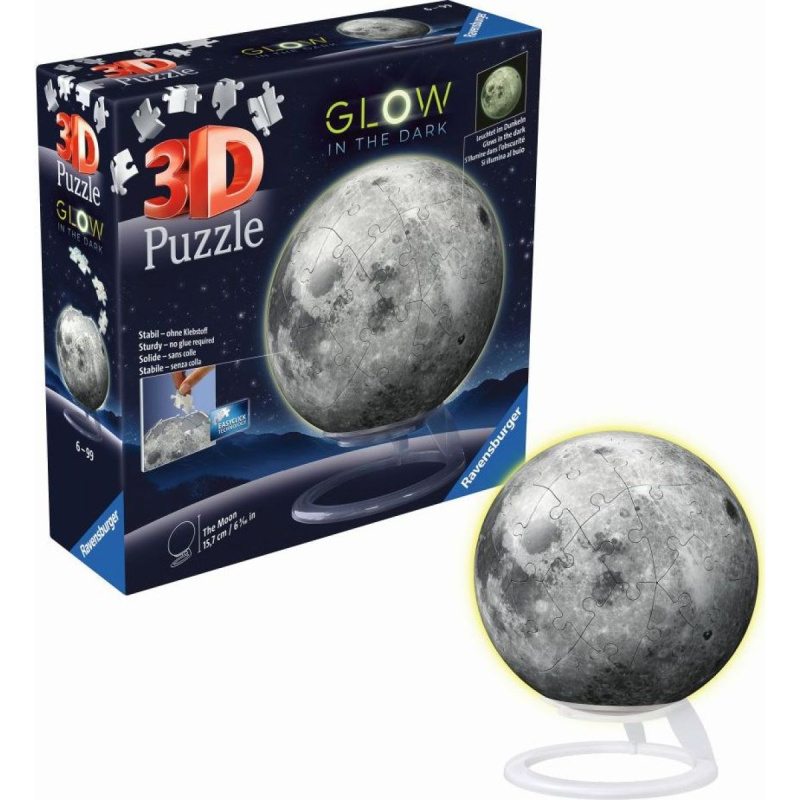 Ravensburger 3D PuzzleBall Měsíc svítící 74 ks