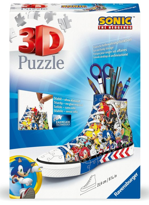 RAVENSBURGER 3D puzzle Kecka Ježek Sonic 112 dílků