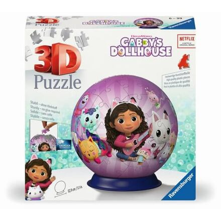 RAVENSBURGER 3D Puzzleball Gábinin kouzelný domek 72 dílků