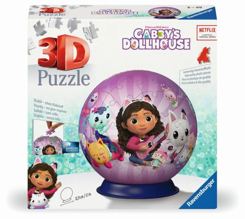 RAVENSBURGER 3D Puzzleball Gábinin kouzelný domek 72 dílků