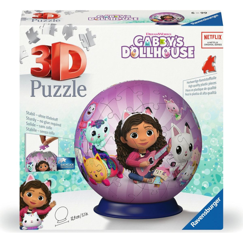 RAVENSBURGER 3D Puzzleball Gábinin kouzelný domek 72 dílků